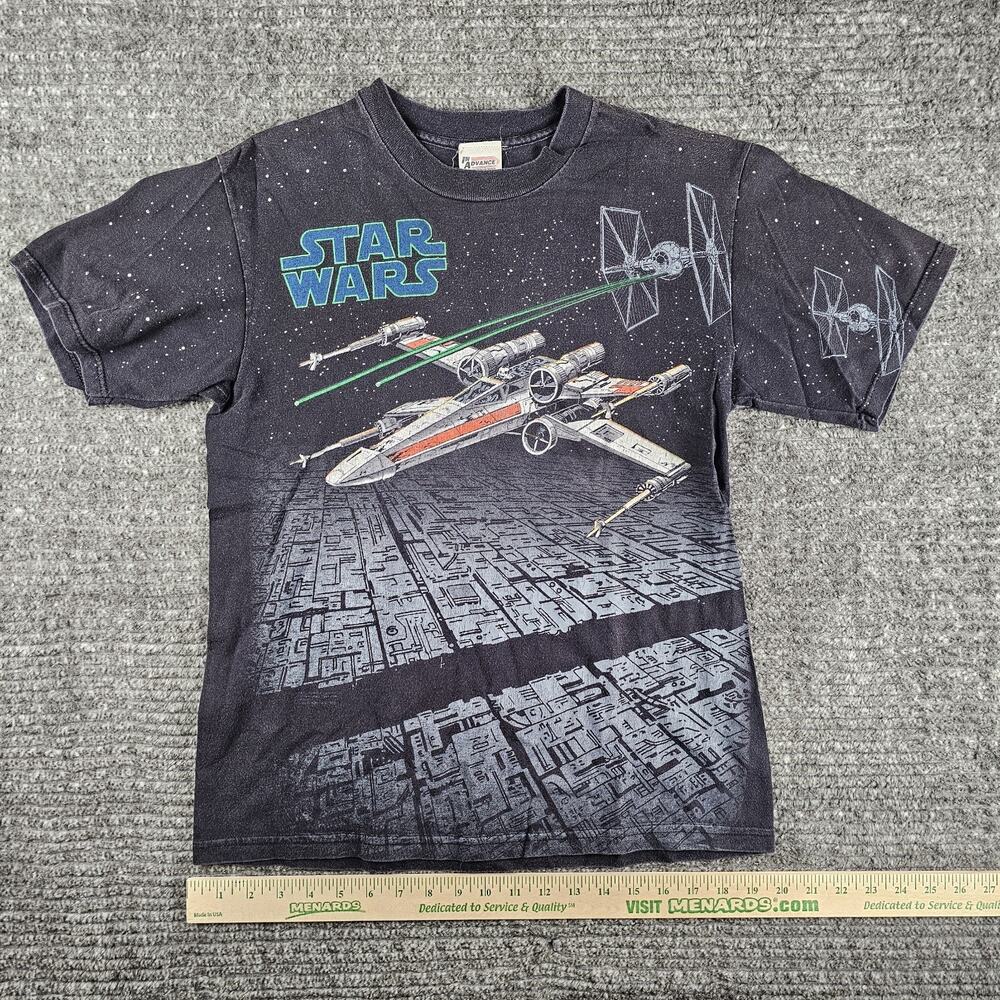 Vintage 90s Star Wars Movie Promo T-Shirt Single Stitch Kids 16/20 Men's XS S